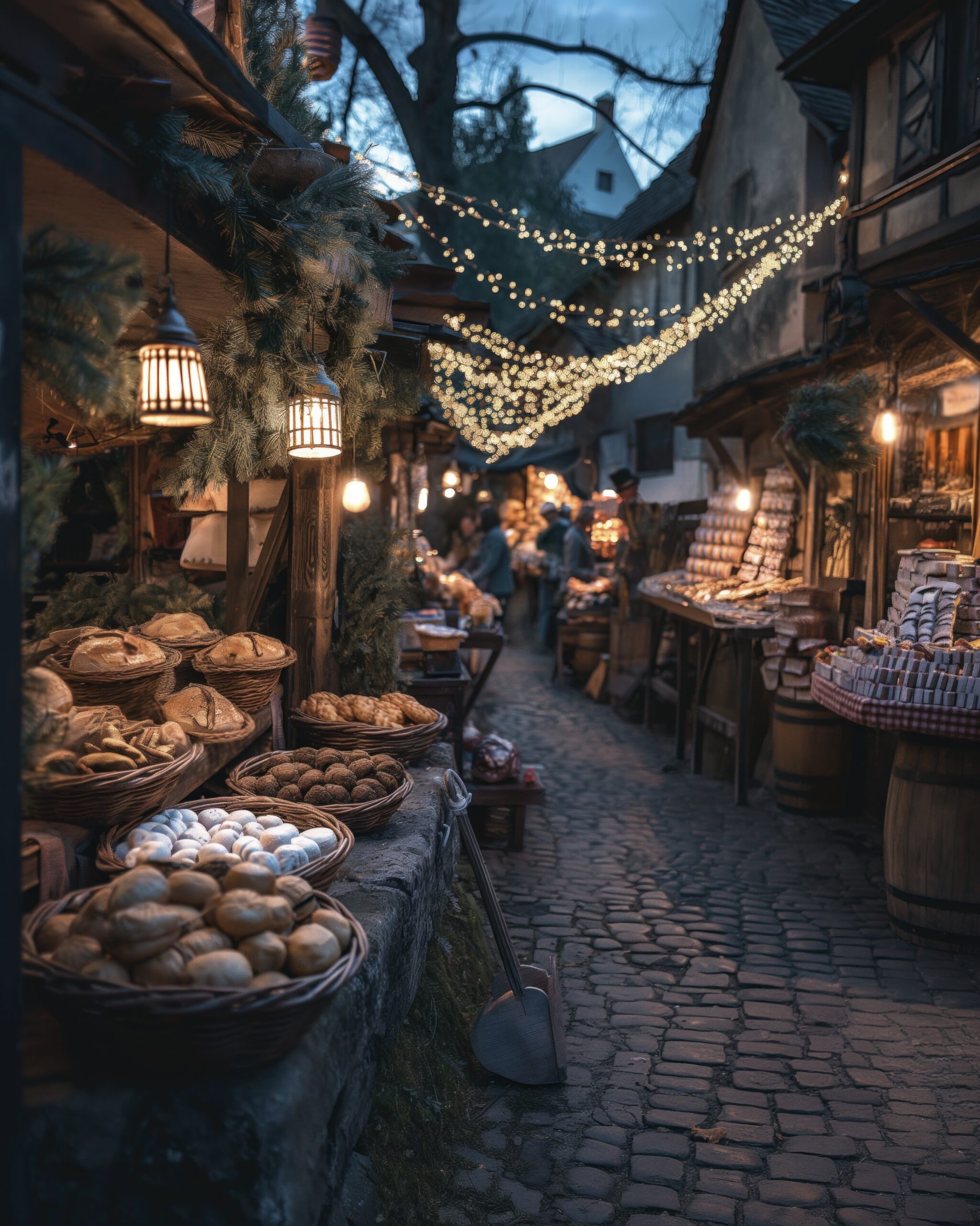 Weihnachtsmarkt Nürnberg am Abend